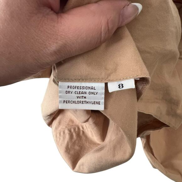 Calvin Klein Women's Vintage Safari Jacket Camel Size 8 - Picture 5 of 12